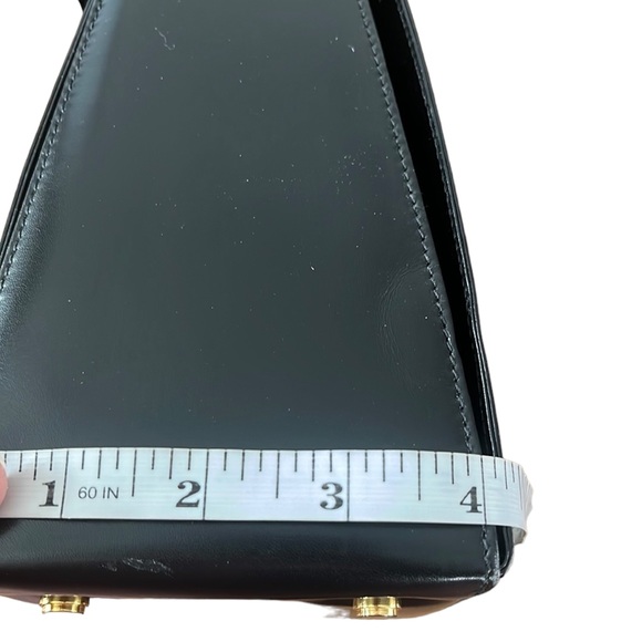 Salvatore Ferragamo Gancini Kelly Top Handle Leather Bag Black - Picture 16 of 16